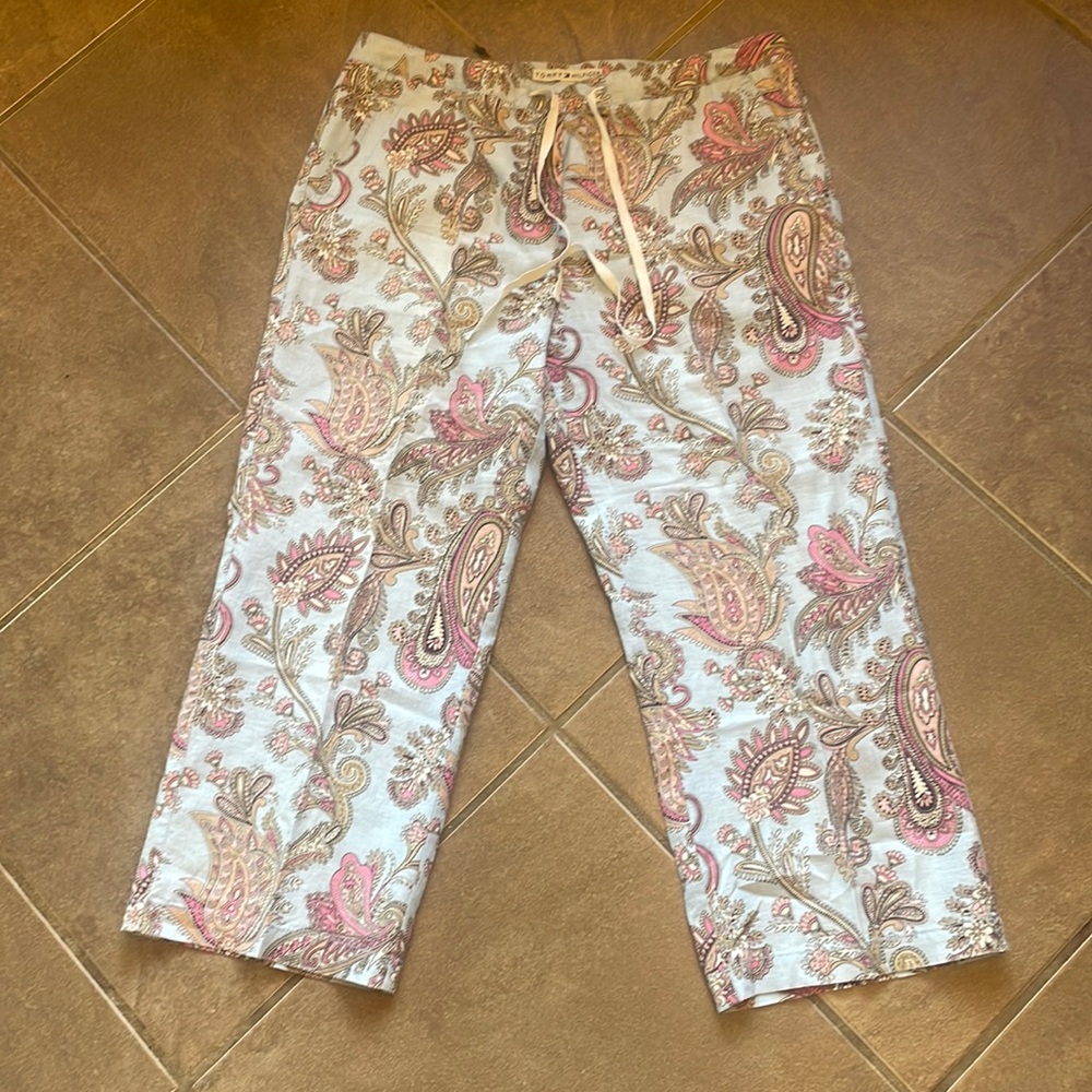 Tommy  Hilfiger Linen Wide leg lounge pants! Size 12
